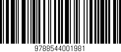 Código de barras (EAN, GTIN, SKU, ISBN): '9788544001981'