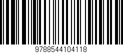 Código de barras (EAN, GTIN, SKU, ISBN): '9788544104118'