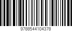 Código de barras (EAN, GTIN, SKU, ISBN): '9788544104378'