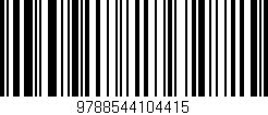 Código de barras (EAN, GTIN, SKU, ISBN): '9788544104415'