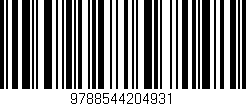 Código de barras (EAN, GTIN, SKU, ISBN): '9788544204931'