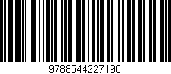 Código de barras (EAN, GTIN, SKU, ISBN): '9788544227190'