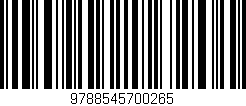 Código de barras (EAN, GTIN, SKU, ISBN): '9788545700265'