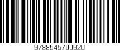 Código de barras (EAN, GTIN, SKU, ISBN): '9788545700920'