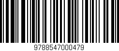 Código de barras (EAN, GTIN, SKU, ISBN): '9788547000479'