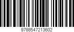 Código de barras (EAN, GTIN, SKU, ISBN): '9788547213602'