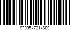 Código de barras (EAN, GTIN, SKU, ISBN): '9788547214609'