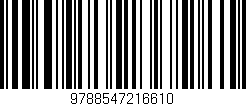 Código de barras (EAN, GTIN, SKU, ISBN): '9788547216610'