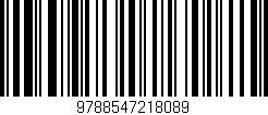 Código de barras (EAN, GTIN, SKU, ISBN): '9788547218089'