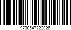 Código de barras (EAN, GTIN, SKU, ISBN): '9788547222826'