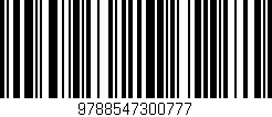 Código de barras (EAN, GTIN, SKU, ISBN): '9788547300777'
