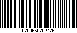 Código de barras (EAN, GTIN, SKU, ISBN): '9788550702476'