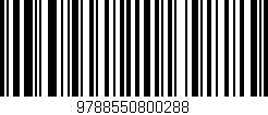 Código de barras (EAN, GTIN, SKU, ISBN): '9788550800288'