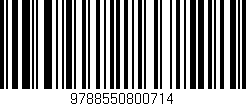 Código de barras (EAN, GTIN, SKU, ISBN): '9788550800714'