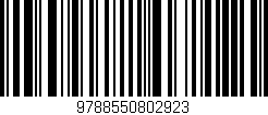 Código de barras (EAN, GTIN, SKU, ISBN): '9788550802923'