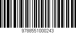 Código de barras (EAN, GTIN, SKU, ISBN): '9788551000243'