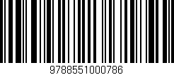 Código de barras (EAN, GTIN, SKU, ISBN): '9788551000786'