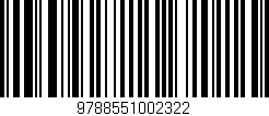 Código de barras (EAN, GTIN, SKU, ISBN): '9788551002322'