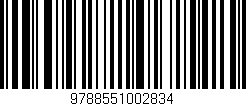 Código de barras (EAN, GTIN, SKU, ISBN): '9788551002834'