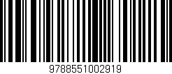 Código de barras (EAN, GTIN, SKU, ISBN): '9788551002919'