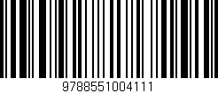 Código de barras (EAN, GTIN, SKU, ISBN): '9788551004111'