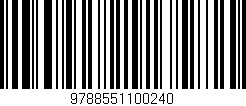 Código de barras (EAN, GTIN, SKU, ISBN): '9788551100240'