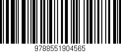 Código de barras (EAN, GTIN, SKU, ISBN): '9788551904565'