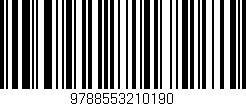 Código de barras (EAN, GTIN, SKU, ISBN): '9788553210190'