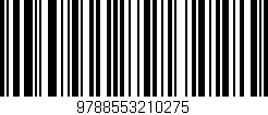 Código de barras (EAN, GTIN, SKU, ISBN): '9788553210275'