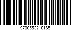 Código de barras (EAN, GTIN, SKU, ISBN): '9788553218165'