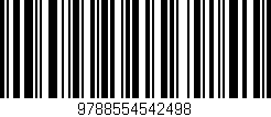 Código de barras (EAN, GTIN, SKU, ISBN): '9788554542498'