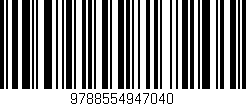 Código de barras (EAN, GTIN, SKU, ISBN): '9788554947040'
