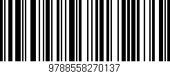 Código de barras (EAN, GTIN, SKU, ISBN): '9788558270137'
