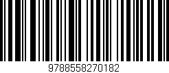 Código de barras (EAN, GTIN, SKU, ISBN): '9788558270182'