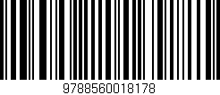 Código de barras (EAN, GTIN, SKU, ISBN): '9788560018178'