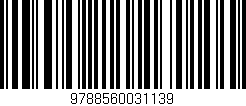 Código de barras (EAN, GTIN, SKU, ISBN): '9788560031139'