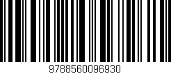 Código de barras (EAN, GTIN, SKU, ISBN): '9788560096930'