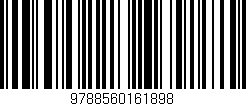 Código de barras (EAN, GTIN, SKU, ISBN): '9788560161898'