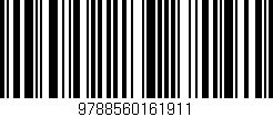 Código de barras (EAN, GTIN, SKU, ISBN): '9788560161911'