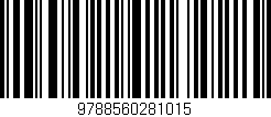 Código de barras (EAN, GTIN, SKU, ISBN): '9788560281015'