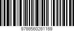 Código de barras (EAN, GTIN, SKU, ISBN): '9788560281169'