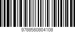 Código de barras (EAN, GTIN, SKU, ISBN): '9788560804108'