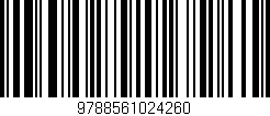 Código de barras (EAN, GTIN, SKU, ISBN): '9788561024260'
