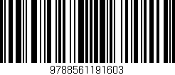 Código de barras (EAN, GTIN, SKU, ISBN): '9788561191603'