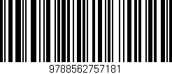 Código de barras (EAN, GTIN, SKU, ISBN): '9788562757181'