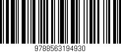 Código de barras (EAN, GTIN, SKU, ISBN): '9788563194930'