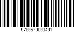 Código de barras (EAN, GTIN, SKU, ISBN): '9788570080431'