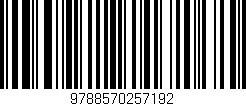 Código de barras (EAN, GTIN, SKU, ISBN): '9788570257192'