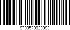 Código de barras (EAN, GTIN, SKU, ISBN): '9788570920393'