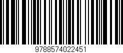 Código de barras (EAN, GTIN, SKU, ISBN): '9788574022451'